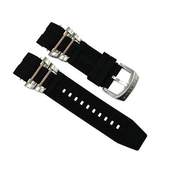 Invicta - Black 36.8 MM Black Rubber Strap For Invicta Bolt 0829