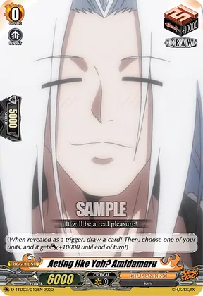 Acting like Yoh? Amidamaru - D-TTD03/013EN - TD