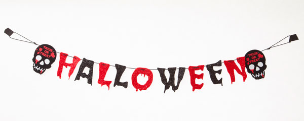 HW Banner - Glitter Skull