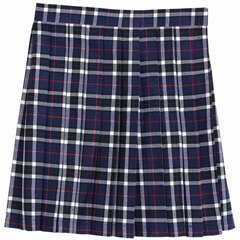 TE-15SS Pleated Skirt / NAVY Checkered - M