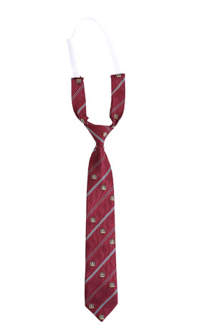 TE-15SS One-touch Necktie / Dark Red, Crest