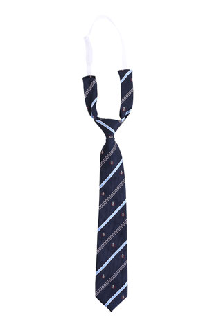 TE-15SS One-touch Necktie / Navy, Crest