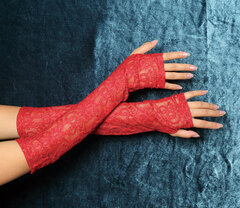 mdp Lace Glove Charlotte_red