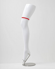 Cospatio Original Long Over-knee Socks with Line M WHITE x RED Line