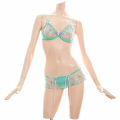 Mint Lace Bra Set