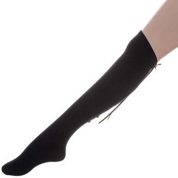 Back Ribbon Knee Socks
