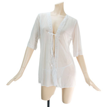 See Through Half Robe