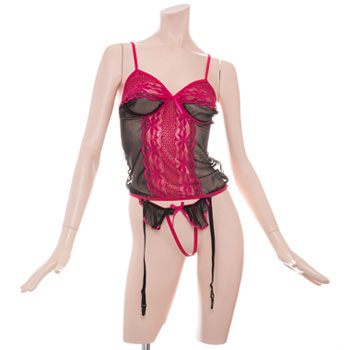 Mesh & Lace Cami Set