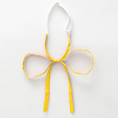 COSPATIO Original Wire Ribbon Tie -Yellow