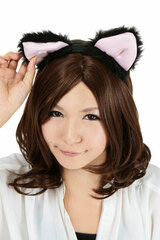 FusaFusa Cat Ear Headband Black
