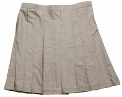 TE-11SS Pleated Skirt (Play Gray) LL