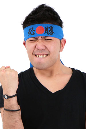 Hachimaki-headband [Hisshou (Blue)]