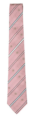 TE-10SS Patterned Necktie Light Pink/Emblem