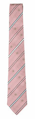 TE-10SS Patterned Necktie Light Pink/Emblem