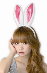 FuwaFuwa Rabbit Headband White/Pink