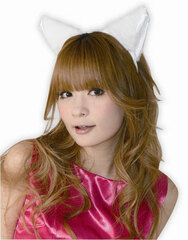 FuwaFuwa Cat Ear Headband Side Ears White/White