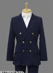 Non-chara Original - Costume: Double Jacket (Navy)/ S
