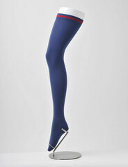 Cospatio Original - Ultra Long Over-knee Socks With Line / NAVY x RED Line - L