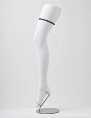 Cospatio Original Line - Super Long Over-knee Socks With Line / WHITE x BLACK Line - M