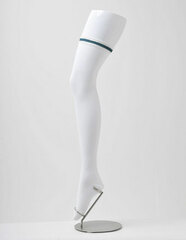 Cospatio Original Line - Super Long Over-knee Socks With Line / WHITE x GREEN Line - M
