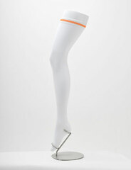 Cospatio Original - Ultra Long Over-knee Socks With Line / WHITE x ORANGE Line - L