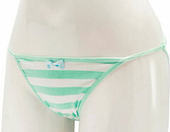 Shimapan (Striped Panties) 1/1 Real Version String Panties (Mint Green)