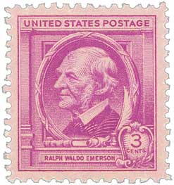 Famous Americans: 3c Ralph Waldo Emerson