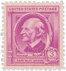Famous Americans: 3c Ralph Waldo Emerson