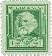 Famous Americans: 1c Henry Wadsworth Longfellow