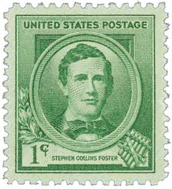Famous Americans: 1c Stephen Collins Foster