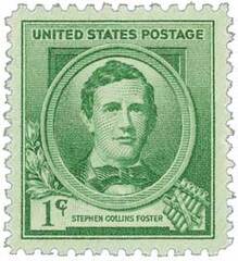 Famous Americans: 1c Stephen Collins Foster