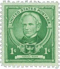 1940 Famous Americans: 1c Horace Mann