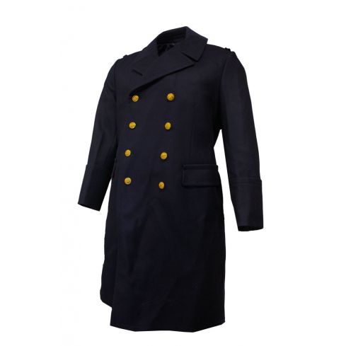 Polish Navy Long Wool Overcoat