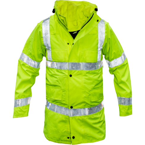 British Police High-Visibility Waterproof Parka