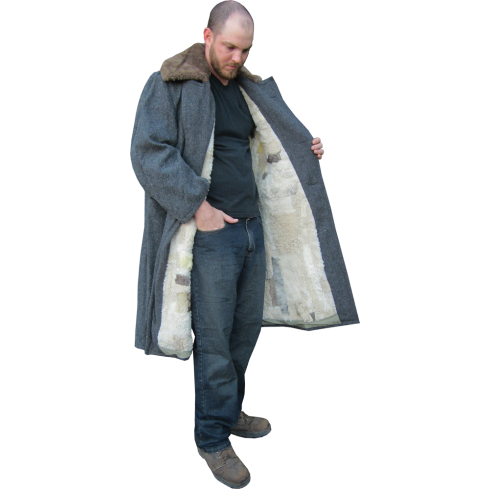 Bulgarian Wool and Sheepskin Coat
