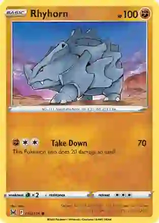 Rhyhorn - 089/196 - Common - Reverse Holo