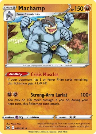 Machamp - 088/196 - Holo Rare - Reverse Holo