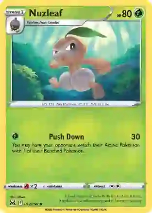 Nuzleaf - 012/196 - Uncommon - Reverse Holo
