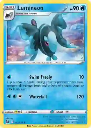 Lumineon - 041/196 - Uncommon - Reverse Holo