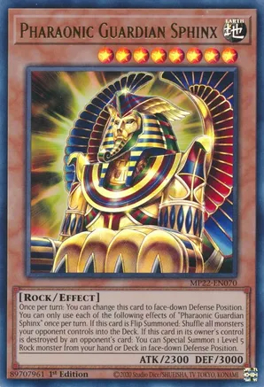 Pharaonic Guardian Sphinx - MP22-EN070 - Ultra Rare - 1st Edition