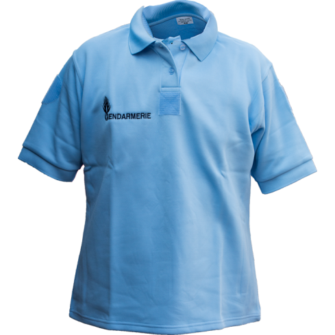 French Police Gendarmerie Polo Shirt, Short Sleeve