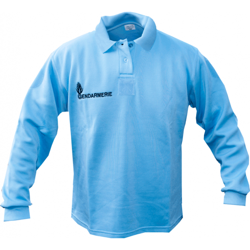 French Police Gendarmerie Polo Shirt, Long Sleeve