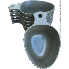 Swedish Military Cup/Bowl/Scoop, 6 pack
