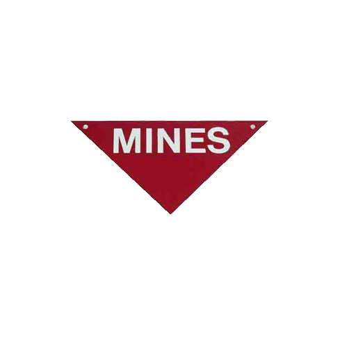 Mines Signs, 6 Pack