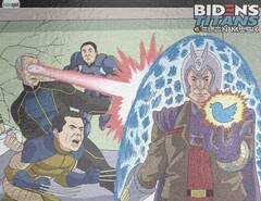 Bidens Titans Vs Elon Musk #1 Cvr H Holofoil Wraparound (STL238115)