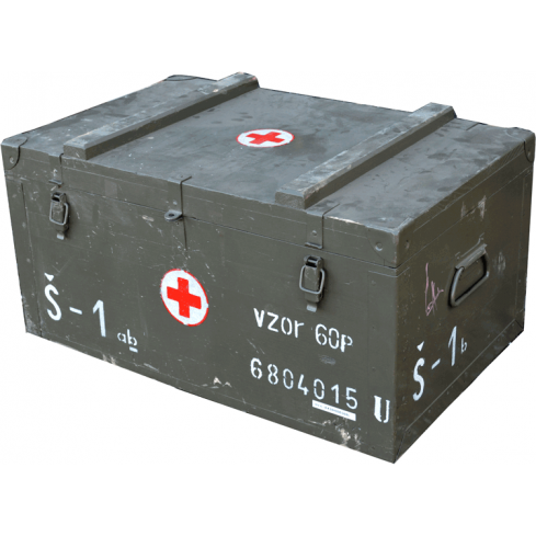 Czech Medical Wood Box