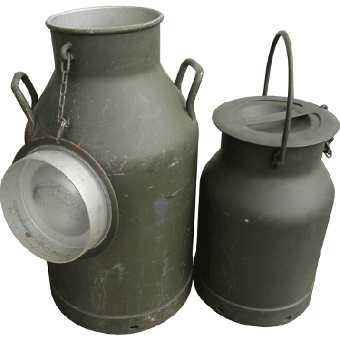 Swedish Military Aluminum Milk Can