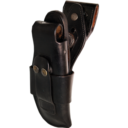 German Police P6 Holster, Black Leather