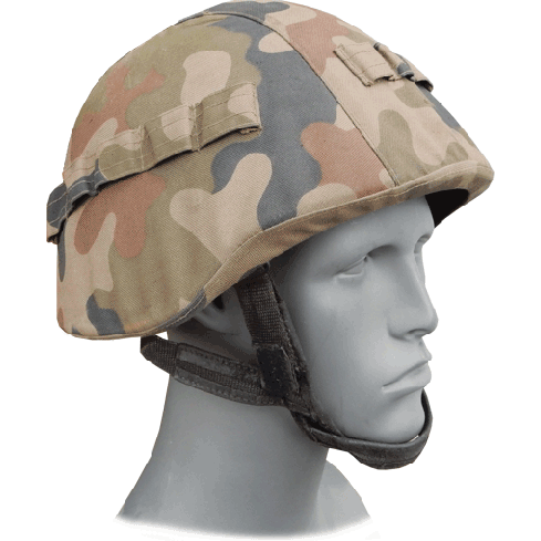 NATO Military Helmet with Kevlar, Woodland
