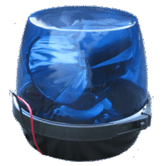 U.S. G.I. 24V DC Revolving Blue Vehicular Light